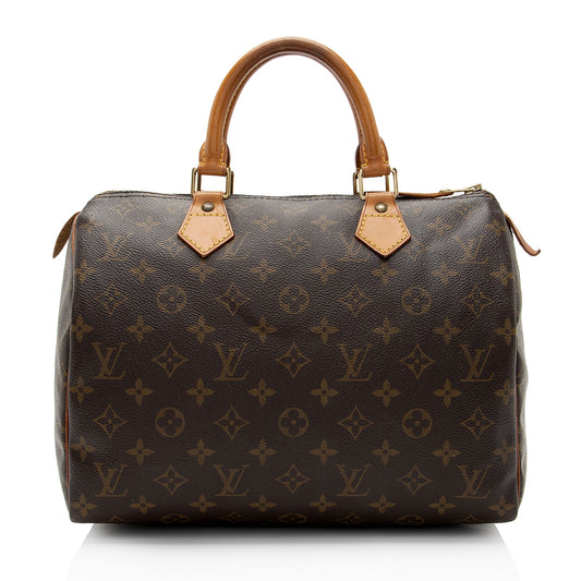 Louis Vuitton Vintage Monogram Canvas Speedy 30 Satchel (SHF-KJo9AE)