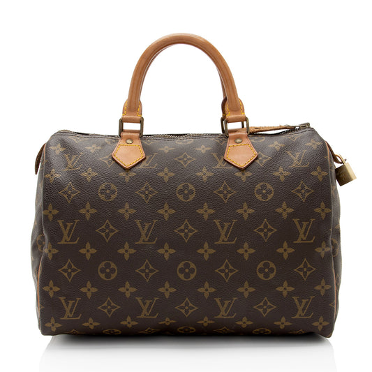 Louis Vuitton Vintage Monogram Canvas Speedy 30 Satchel (SHF-qPZpG7)