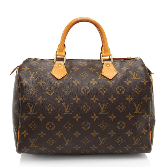 Louis Vuitton Vintage Monogram Canvas Speedy 30 Satchel (SHF-Vrb4VS)
