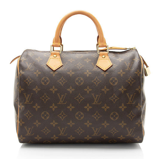 Louis Vuitton Vintage Monogram Canvas Speedy 30 Satchel (SHF-0q7uAJ)