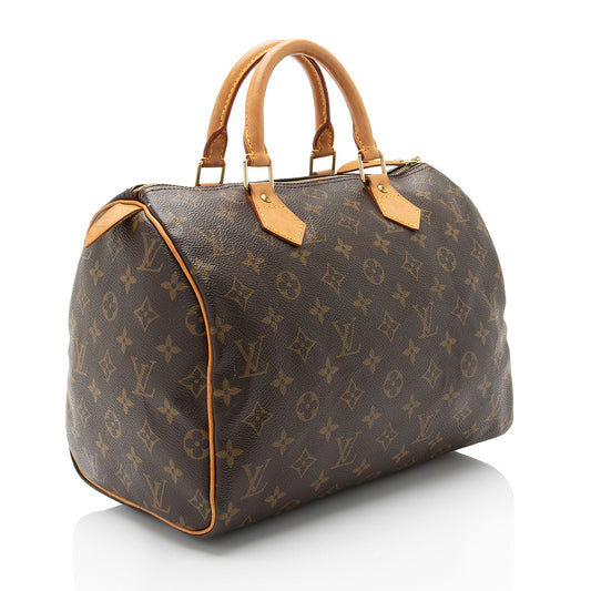 Louis Vuitton Vintage Monogram Canvas Speedy 30 Satchel (SHF-0q7uAJ)