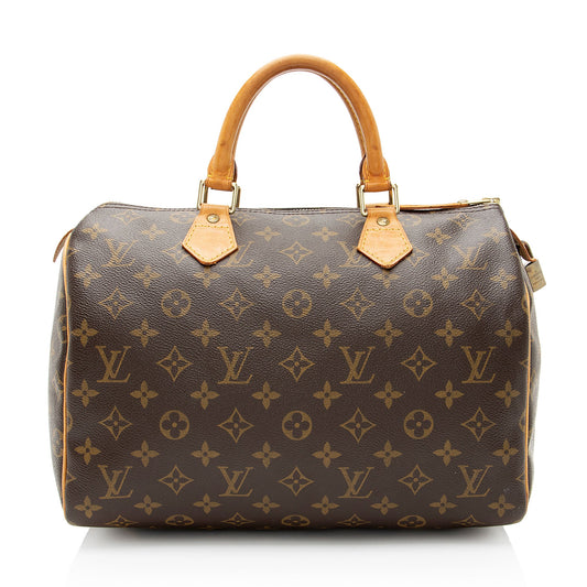 Louis Vuitton Vintage Monogram Canvas Speedy 30 Satchel