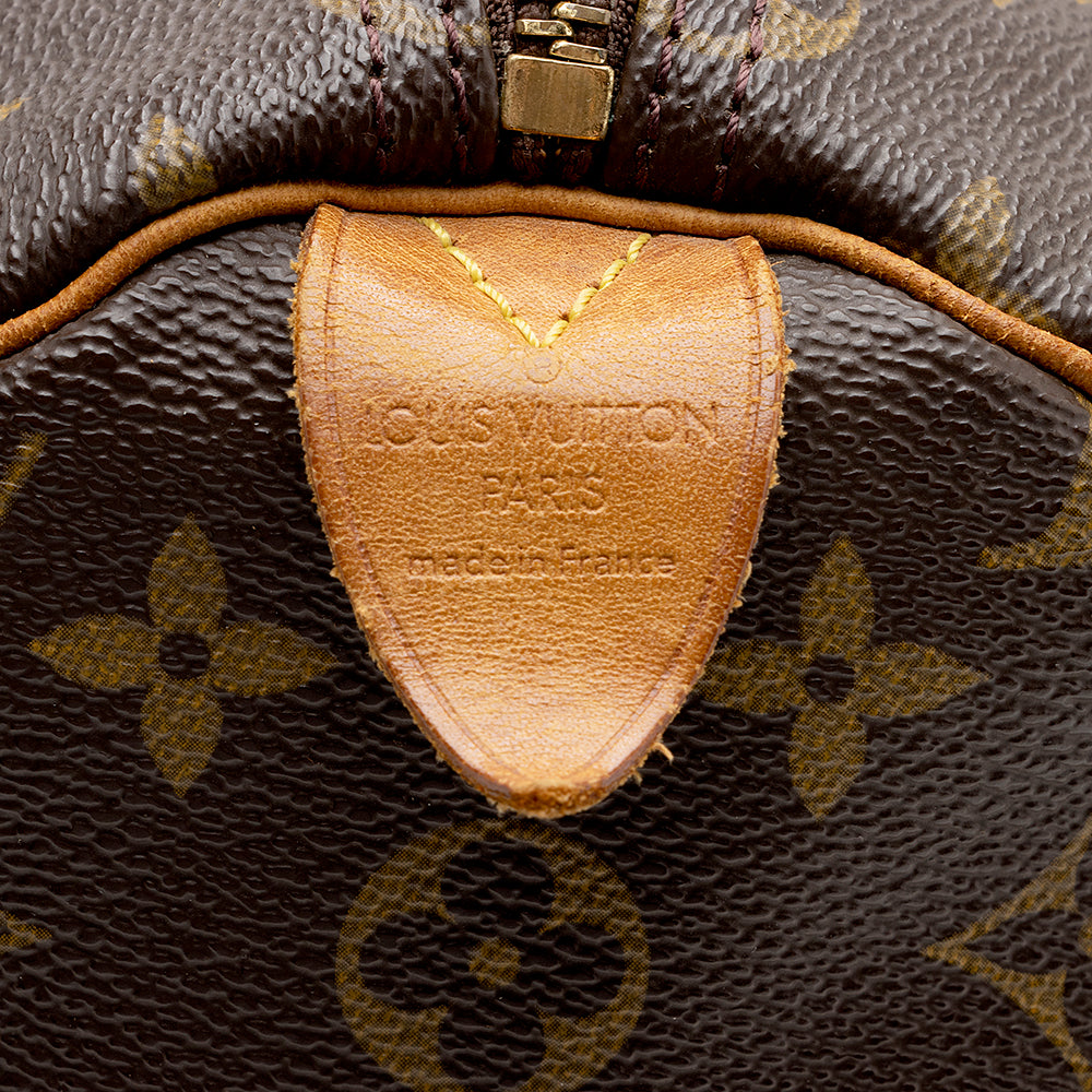 Louis Vuitton Vintage Monogram Canvas Speedy 35 Satchel (SHF-15810)