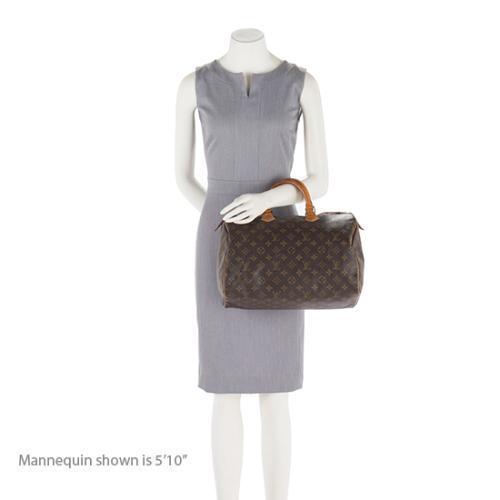 Louis Vuitton Vintage Monogram Canvas Speedy 35 Satchel (SHF-15810)