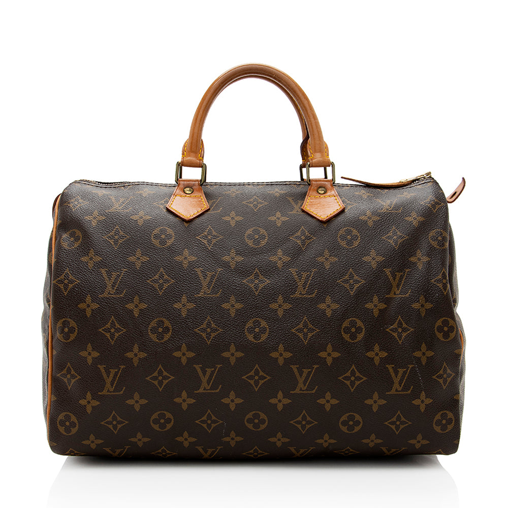 Louis Vuitton Monogram Canvas Speedy 35 Satchel (SHF-18363)