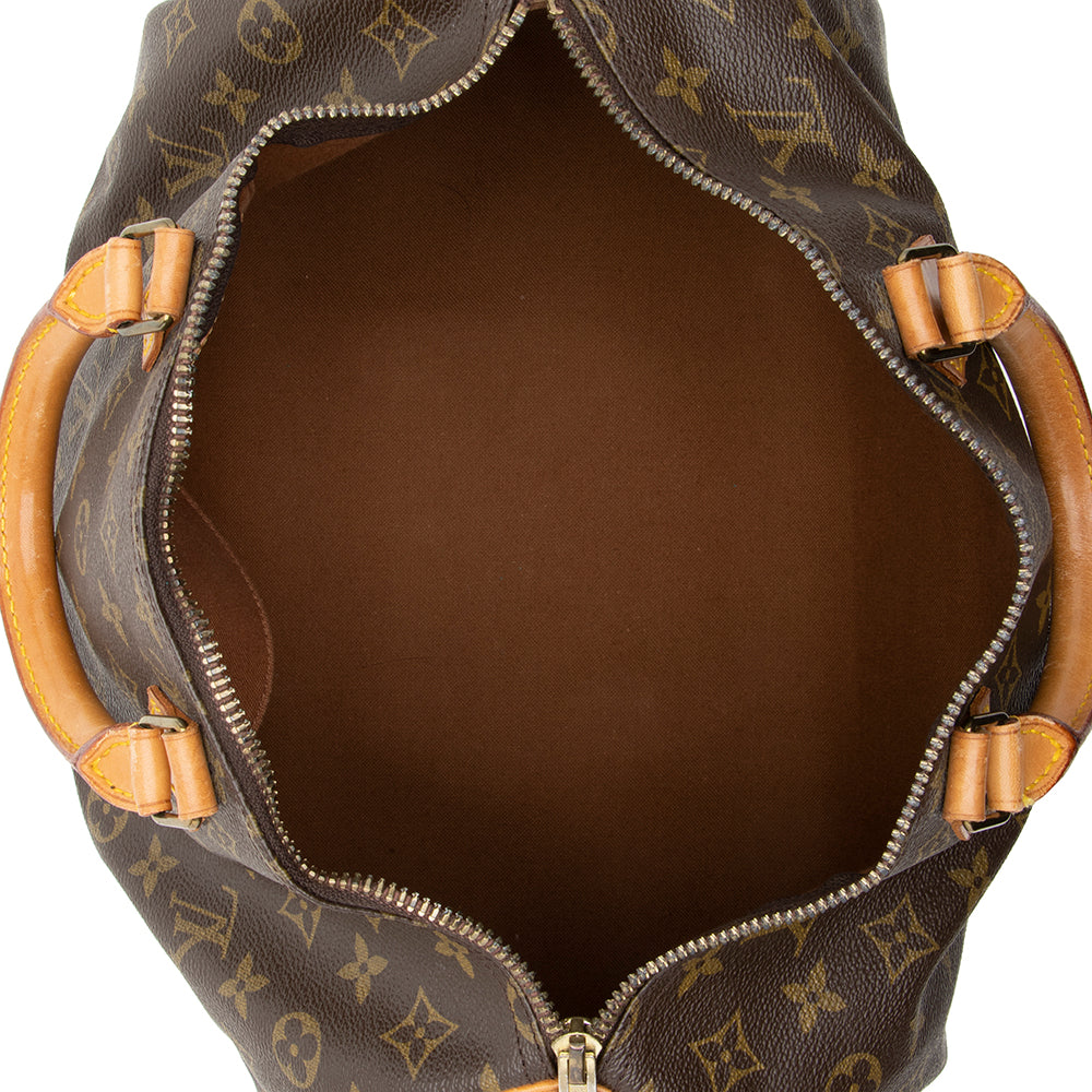 Louis Vuitton Vintage Monogram Canvas Speedy 35 Satchel -  (SHF-19333)