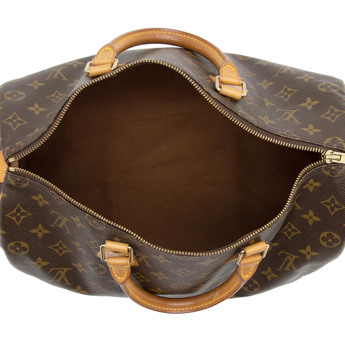 Louis Vuitton Vintage Monogram Canvas Speedy 35 Satchel (SHF-Ie8qGw)