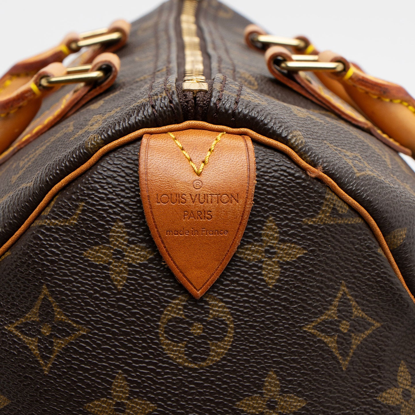 Louis Vuitton Vintage Monogram Canvas Speedy 35 Satchel