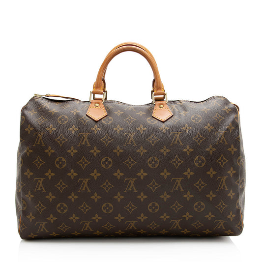 Louis Vuitton Vintage Monogram Canvas Speedy 40 Satchel (SHF-20189)