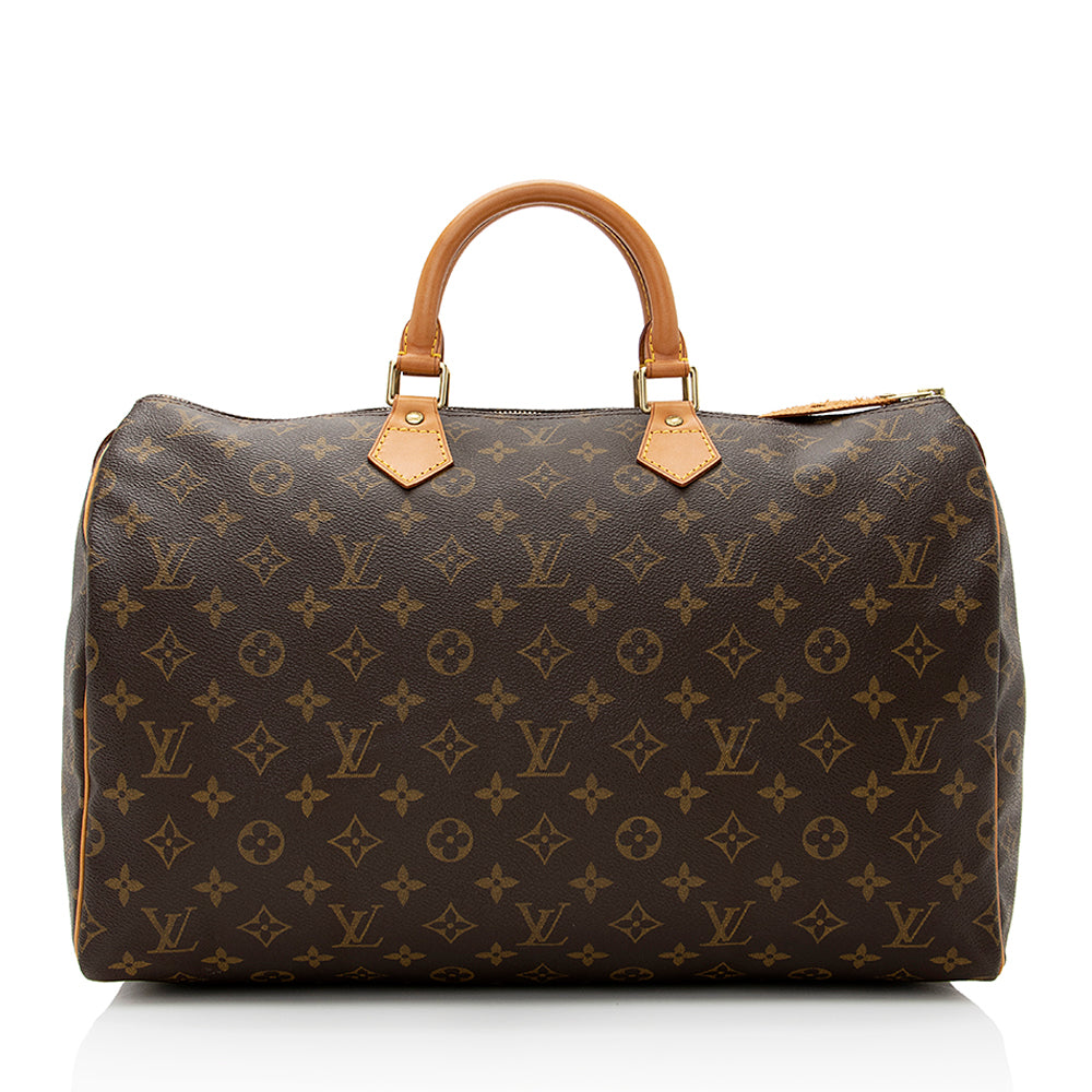 Louis Vuitton Vintage Monogram Canvas Speedy 40 Satchel (SHF-21968)