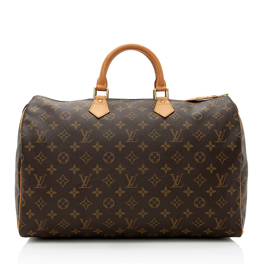 Louis Vuitton Vintage Monogram Canvas Speedy 40 Satchel (SHF-21968)