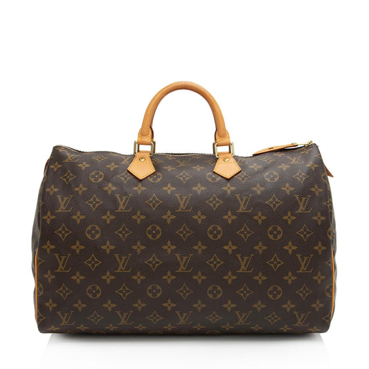 Louis Vuitton Vintage Monogram Canvas Speedy 40 Satchel (SHF-rntbZz)