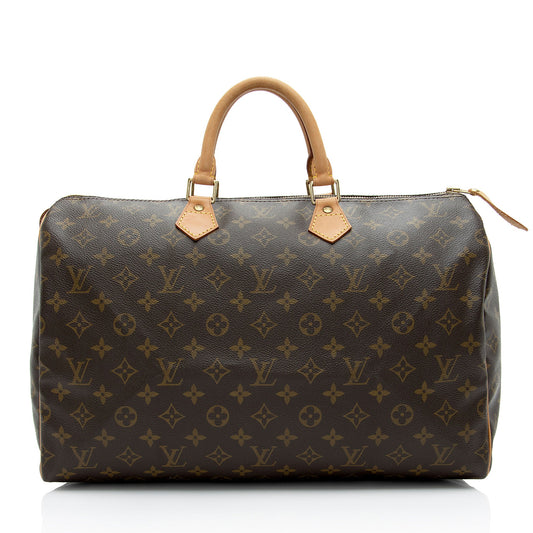 Louis Vuitton Vintage Monogram Canvas Speedy 40 Satchel (SHF-eyYBWC)