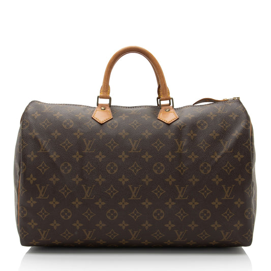 Louis Vuitton Vintage Monogram Canvas Speedy 40 Satchel (SHF-LuNiKk)