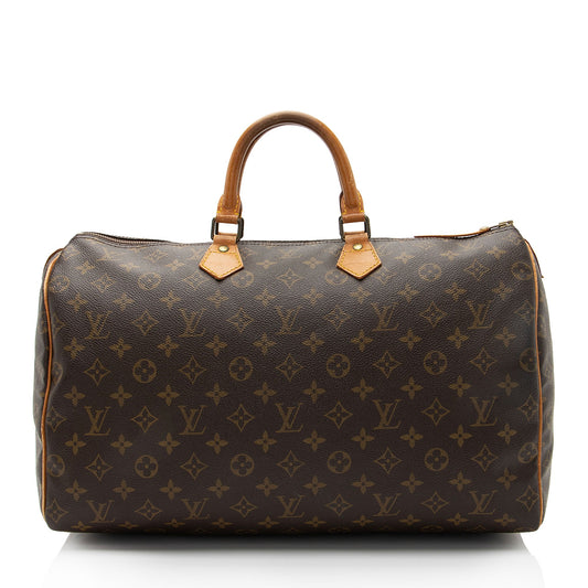Louis Vuitton Vintage Monogram Canvas Speedy 40 Satchel (SHF-PeBLMa)