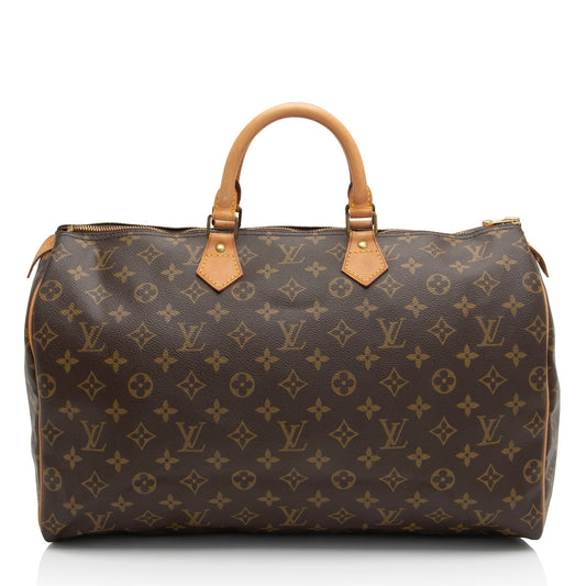 Louis Vuitton Vintage Monogram Canvas Speedy 40 Satchel -  (SHF-pnyDKR)