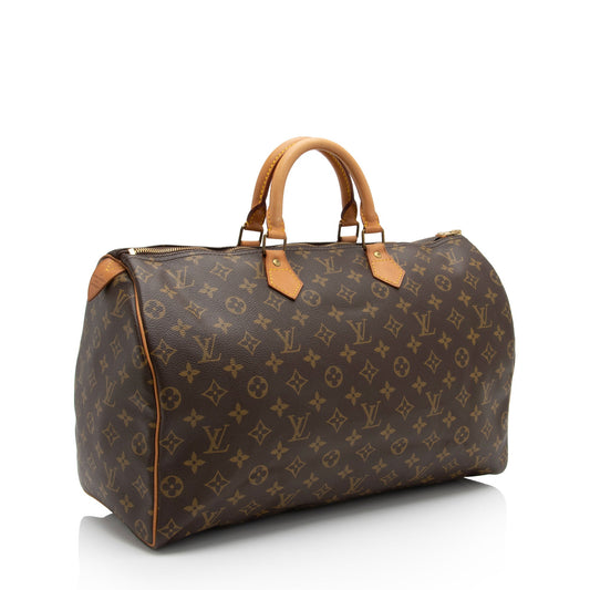 Louis Vuitton Vintage Monogram Canvas Speedy 40 Satchel -  (SHF-pnyDKR)