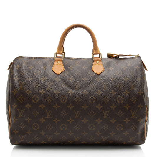 Louis Vuitton Vintage Monogram Canvas Speedy 40 Satchel (SHF-fpv0XP)