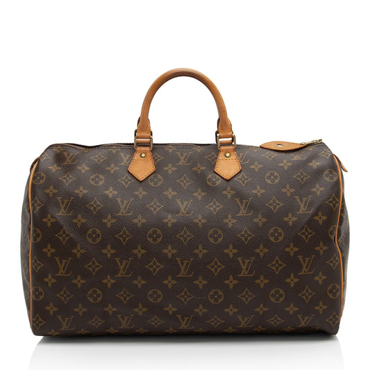 Louis Vuitton Vintage Monogram Canvas Speedy 40 Satchel (SHF-eH9l4O)