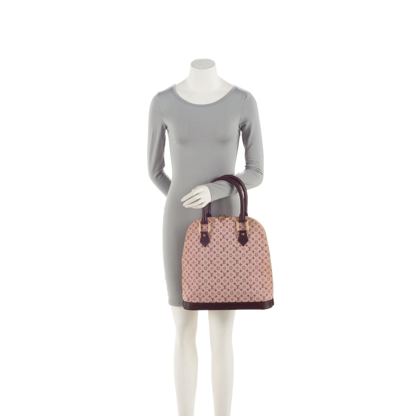 Louis Vuitton Vintage Monogram Mini Lin Alma Haut Satchel (SHF-jut32N)