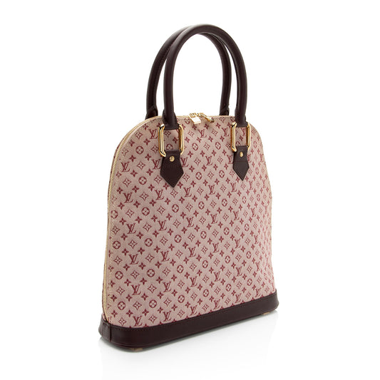 Louis Vuitton Vintage Monogram Mini Lin Alma Haut Satchel (SHF-jut32N)