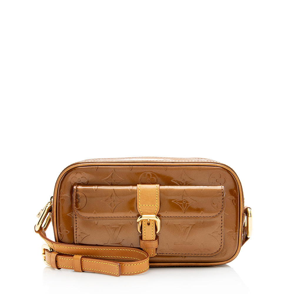 Louis Vuitton Vintage Monogram Vernis Christie MM Shoulder Bag (SHF-18299)
