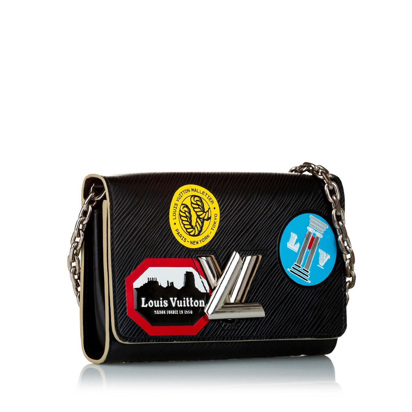 Louis Vuitton World Tour Epi Twist Chain Wallet (SHG-34469)