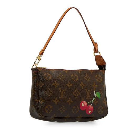 Louis Vuitton x Takashi Murakami  Monogram Cherry Pochette Accessoires (SHG-2i768q)