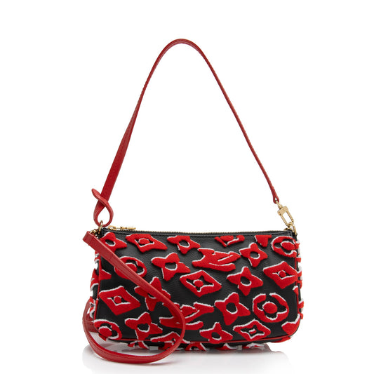 Louis Vuitton x Urs Fischer Tufted Monogram Canvas Pochette Accessoires (SHF-yZaBHA)