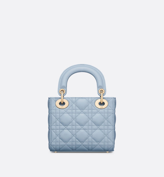 Mini Lady Luxury Dior Bag Pale Blue Cannage Lambskin