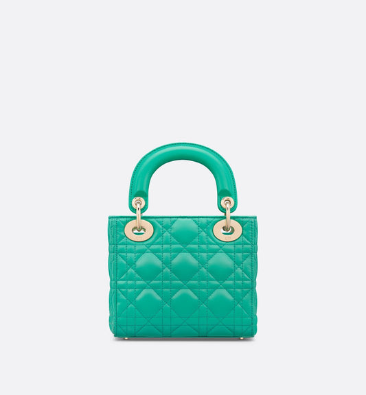 Mini Luxury Dioriviera Lady Luxury Dior Bag Aquamarina Cannage Lambskin