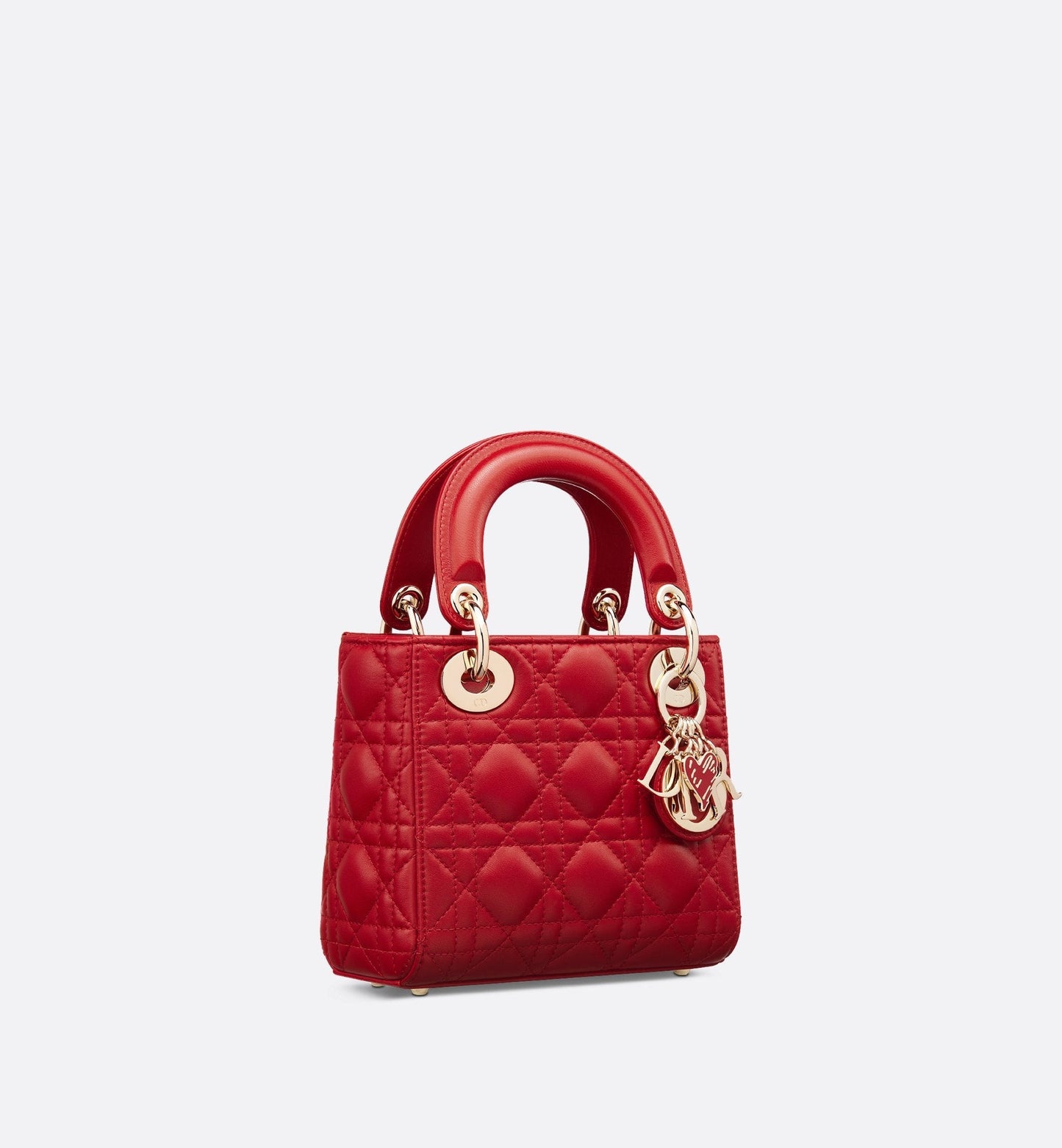 Luxury Dioramour Mini Lady Luxury Dior Bag Red Cannage Lambskin