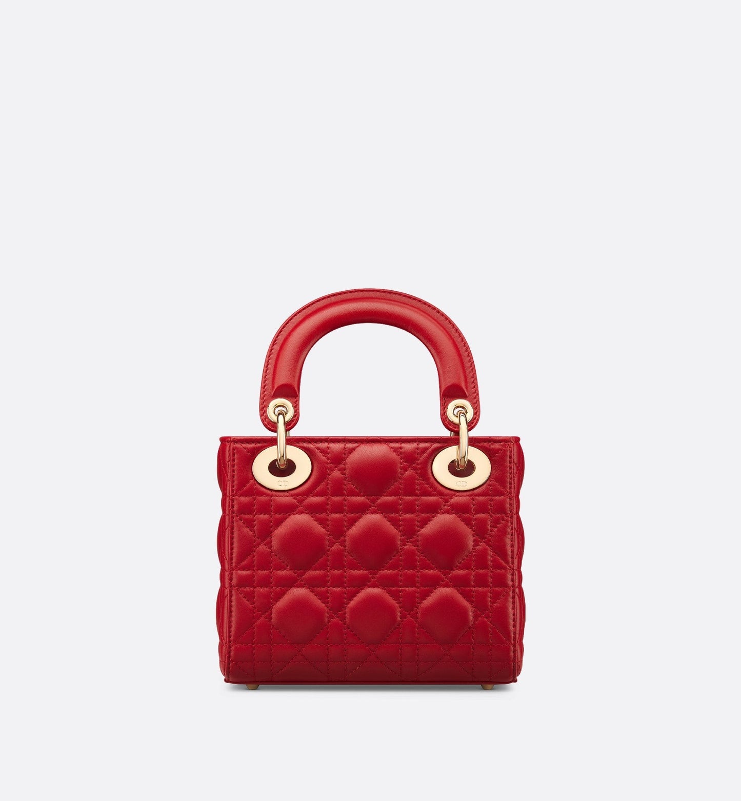 Luxury Dioramour Mini Lady Luxury Dior Bag Red Cannage Lambskin