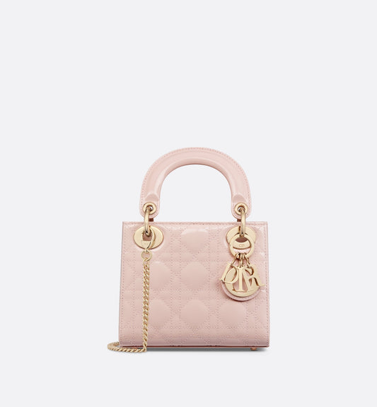 Mini Lady Luxury Dior Bag Powder Pink Patent Cannage Calfskin