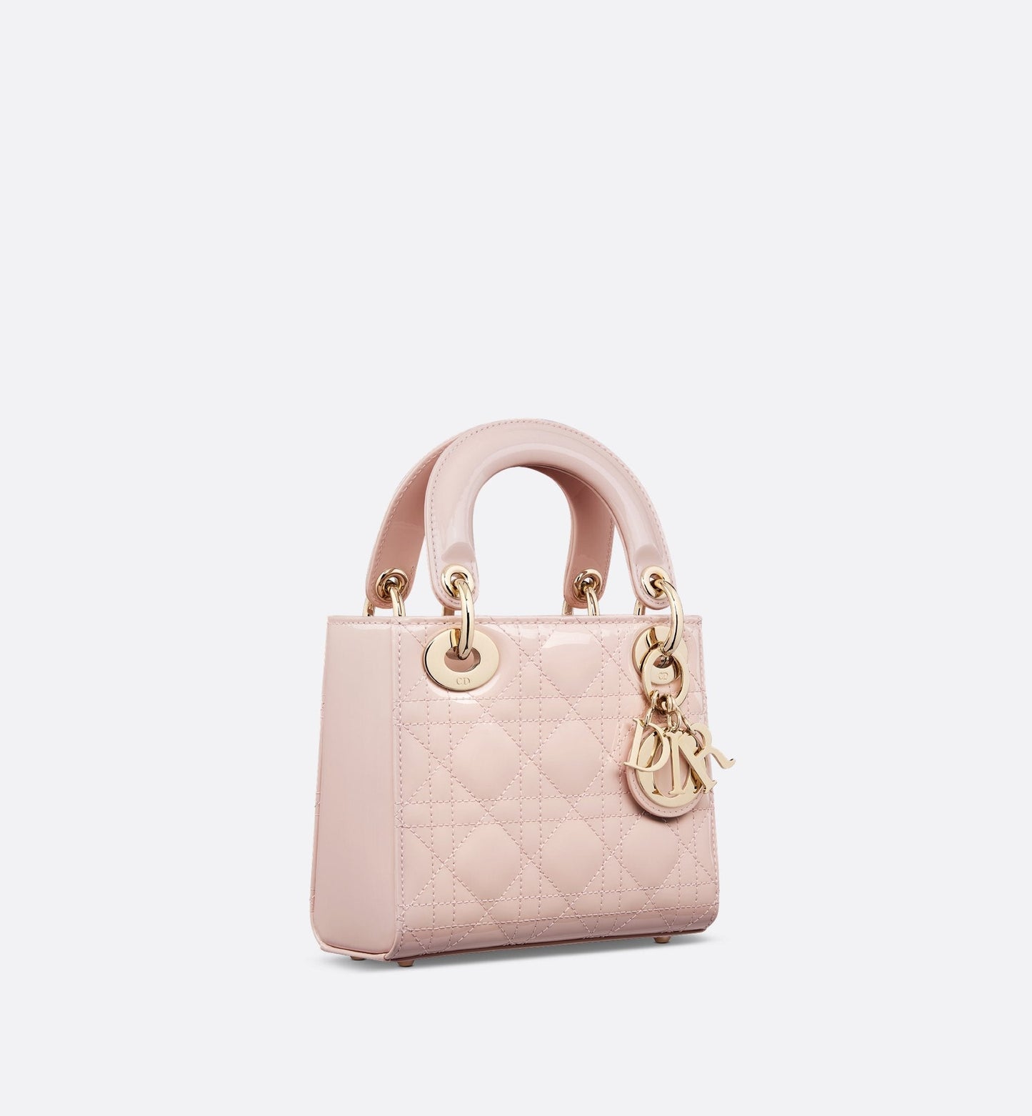 Mini Lady Luxury Dior Bag Powder Pink Patent Cannage Calfskin