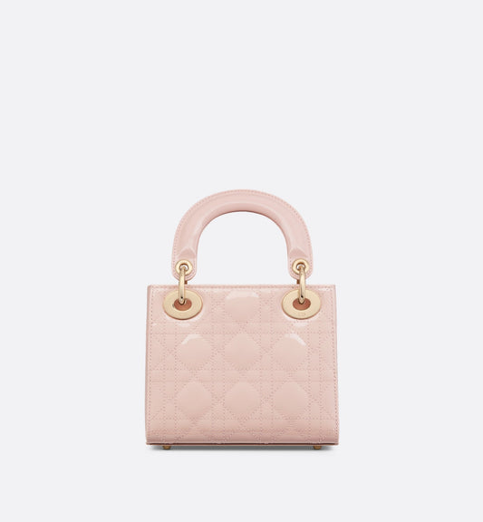 Mini Lady Luxury Dior Bag Powder Pink Patent Cannage Calfskin