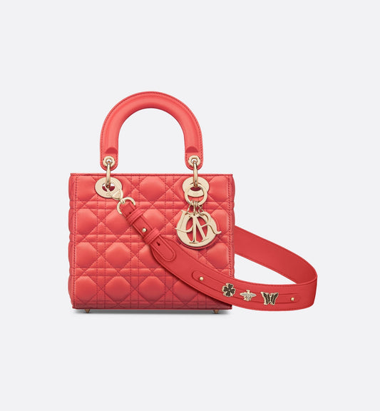 Small Luxury Dioriviera Lady Luxury Dior My AbcLuxury Dior Bag Coral Cannage Lambskin