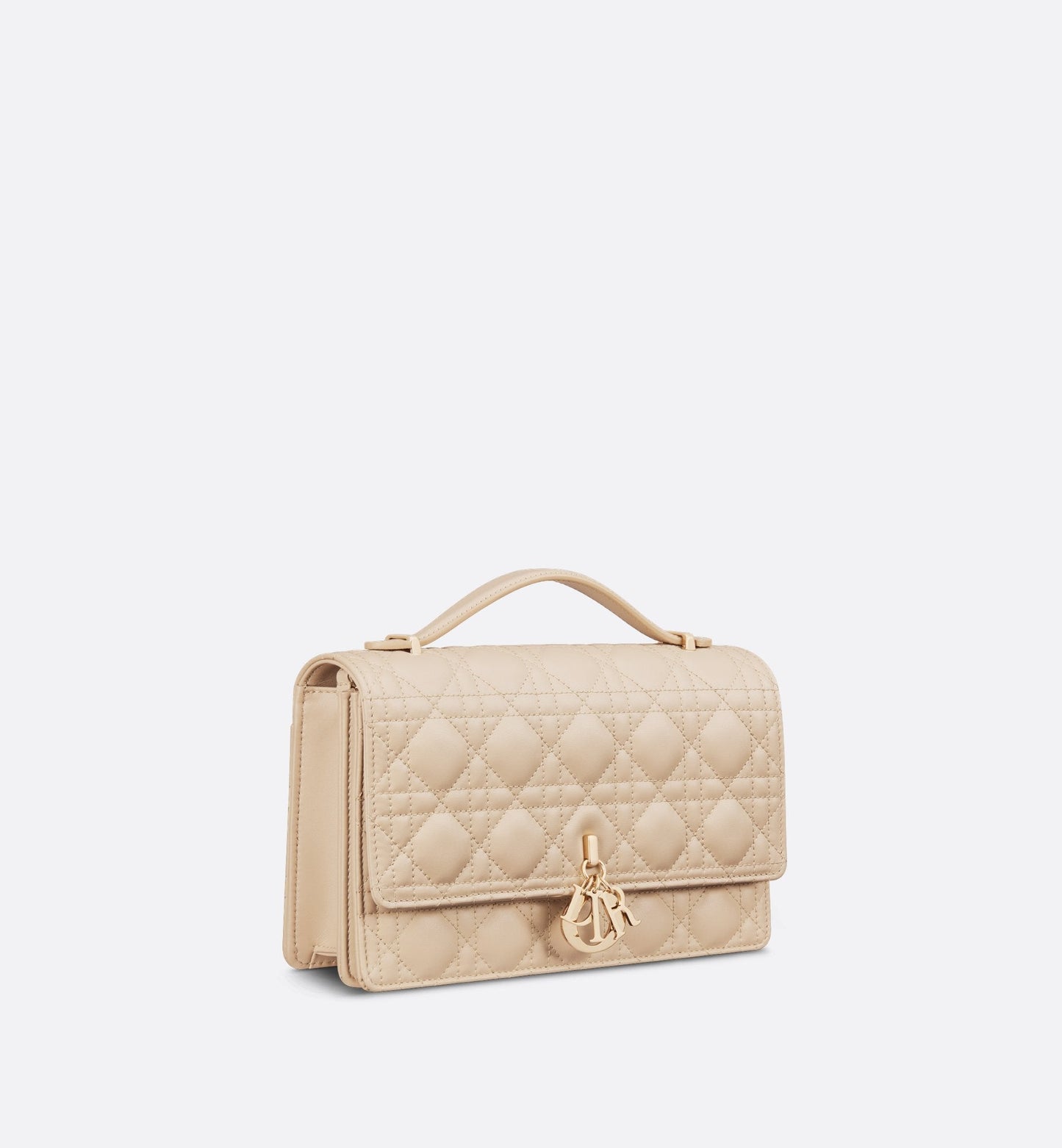 My Luxury Dior Top Handle Bag Powder Beige Cannage Lambskin