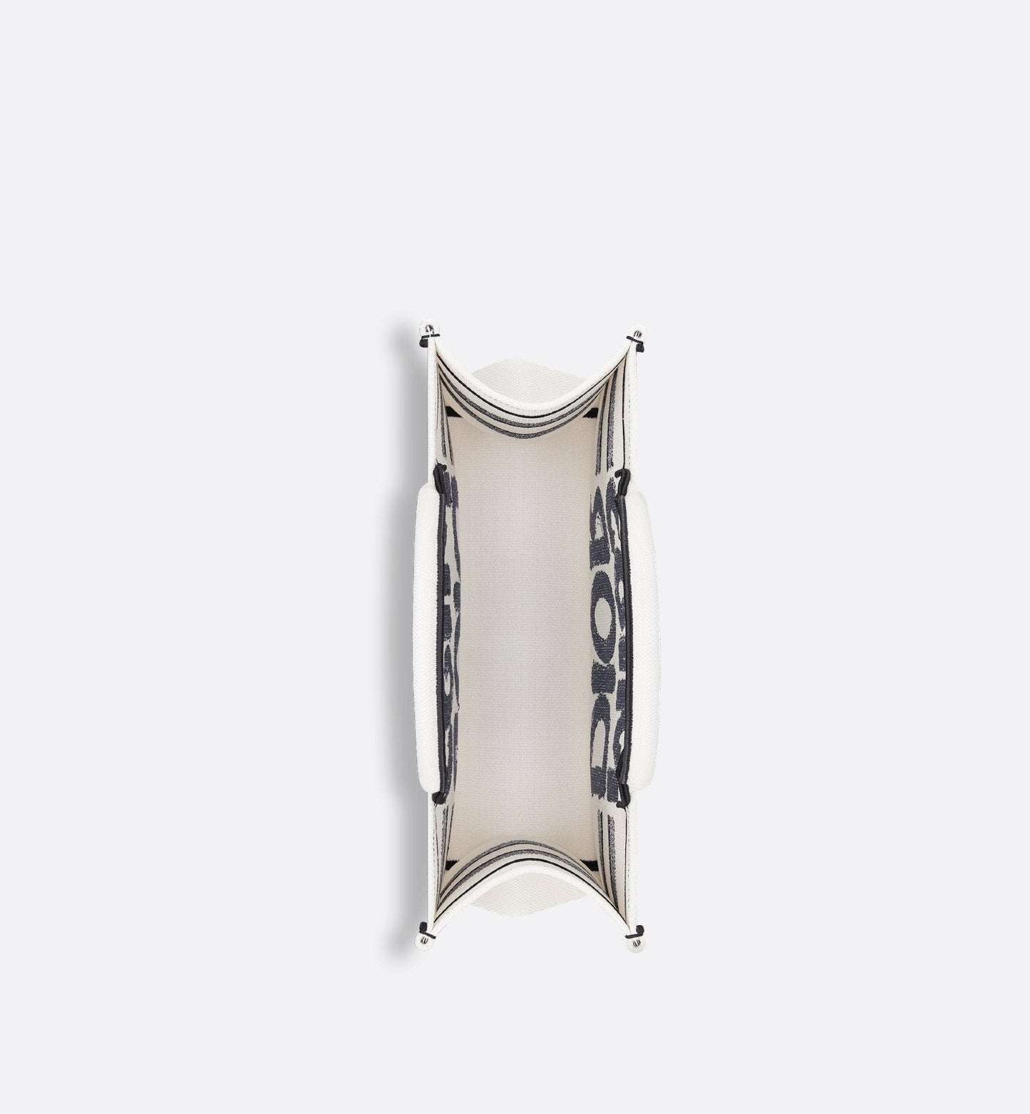 Medium Luxury Dior Book Tote White And Blue Miss Luxury Dior Graffiti Embroidery