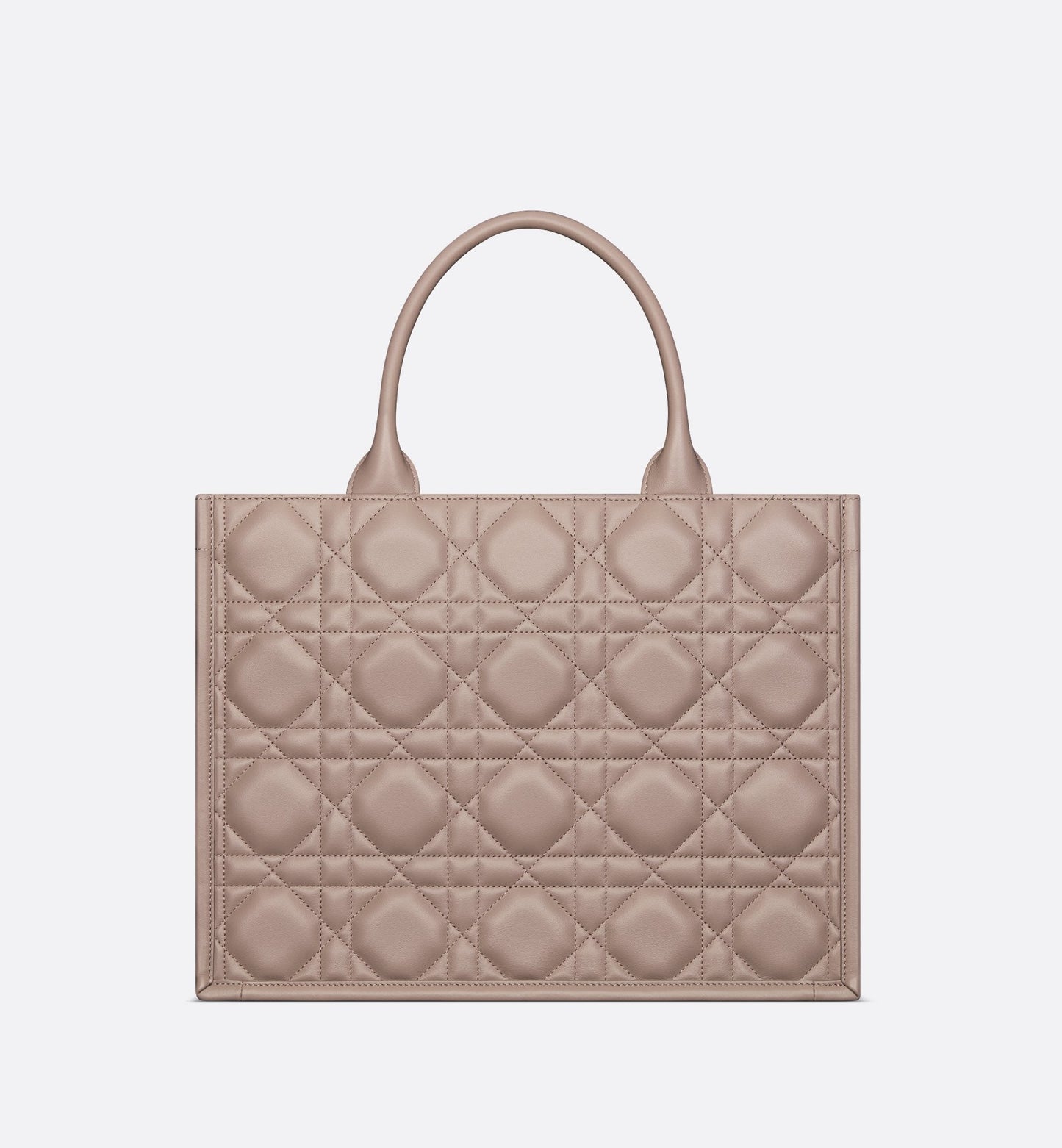 Medium Luxury Dior Book Tote Warm Taupe Macrocannage Calfskin (36.5 X 28 X 16.5 Cm)