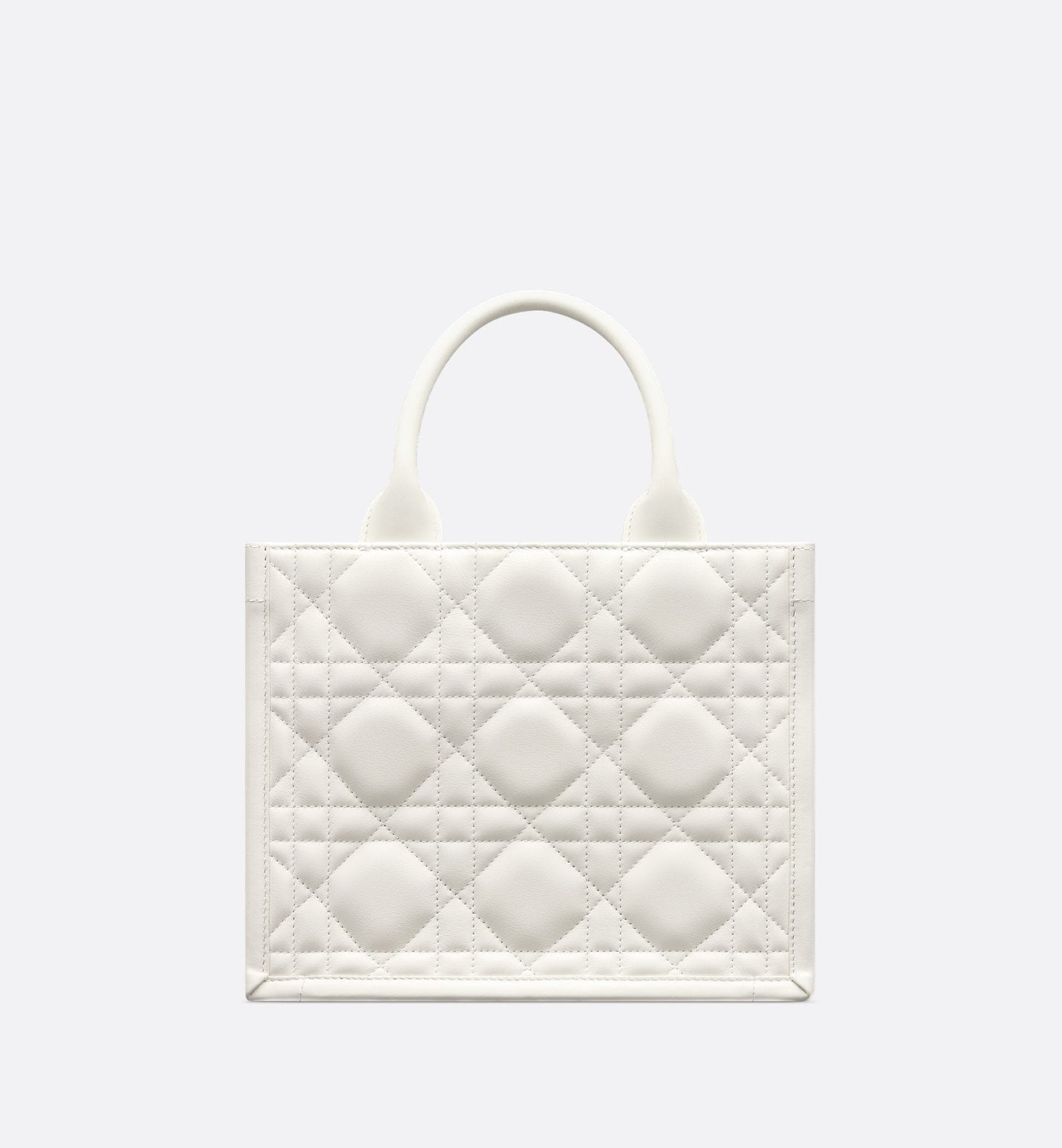 Small Luxury Dior Book Tote Latte Macrocannage Calfskin