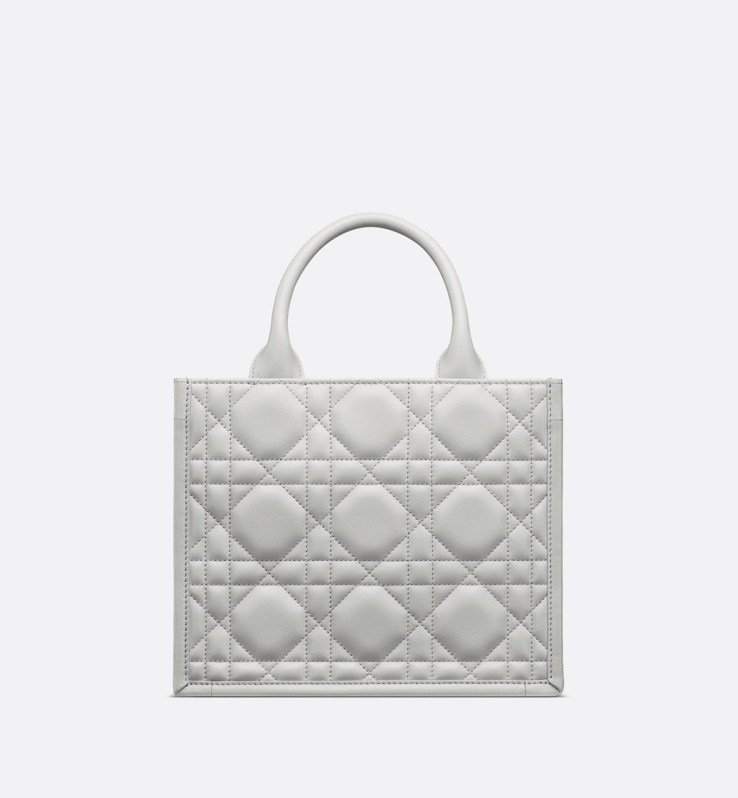 Small Luxury Dior Book Tote Cloud Gray Macrocannage Calfskin