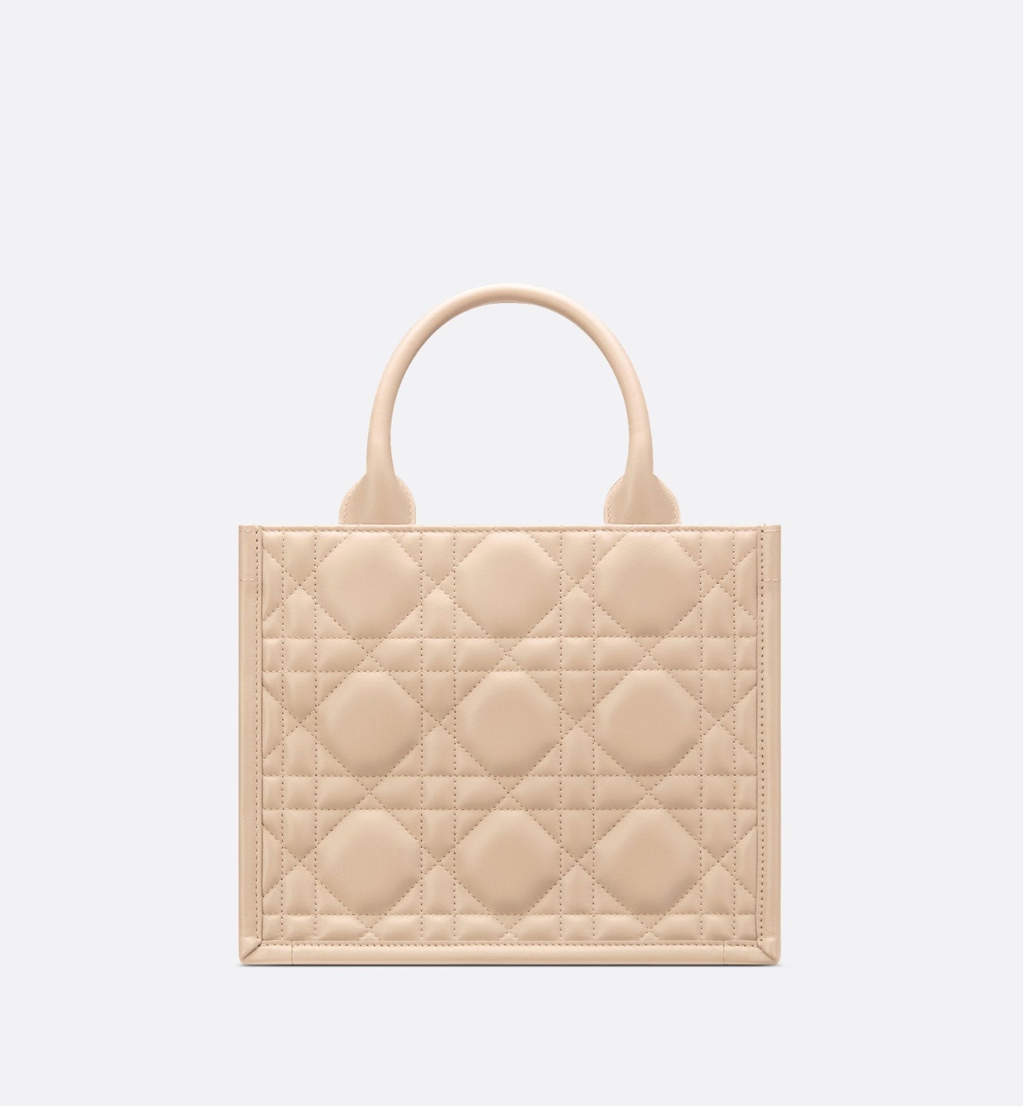 Small Luxury Dior Book Tote Powder Beige Macrocannage Calfskin