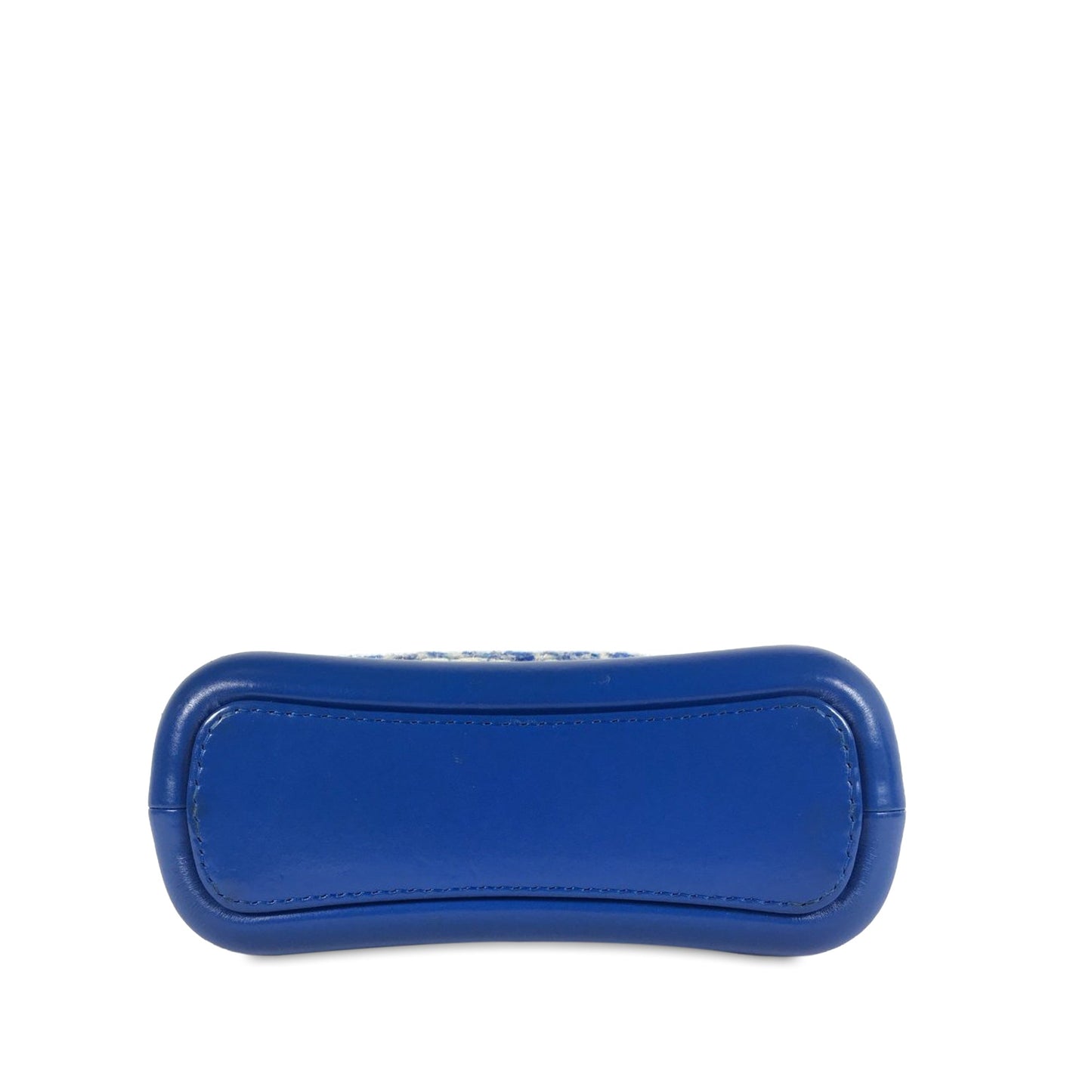 Luxury Chanel Gabrielle Small Blue Tweed Gold