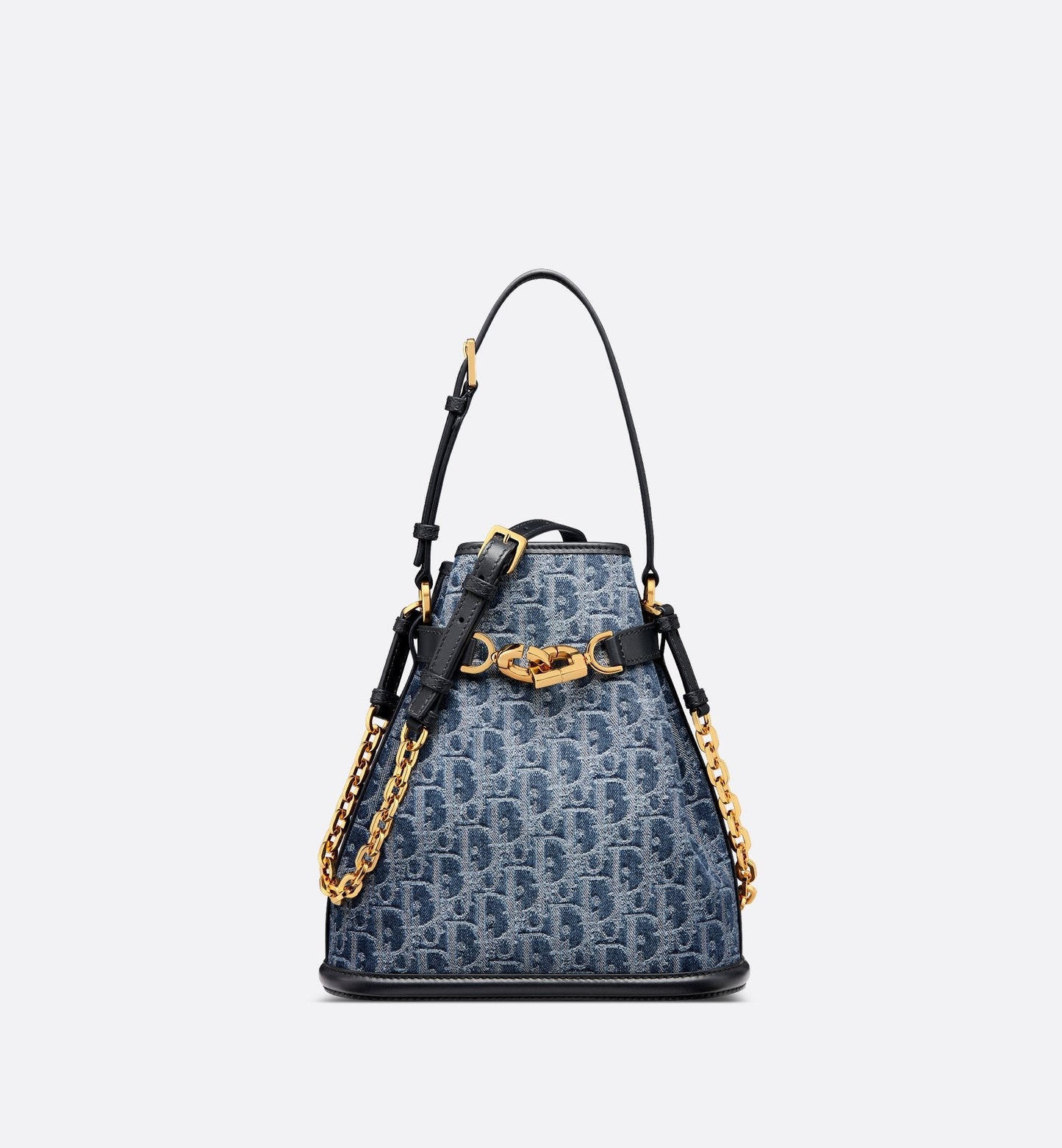Medium C Est Luxury Dior Bag Blue Denim Luxury Dior Oblique Jacquard