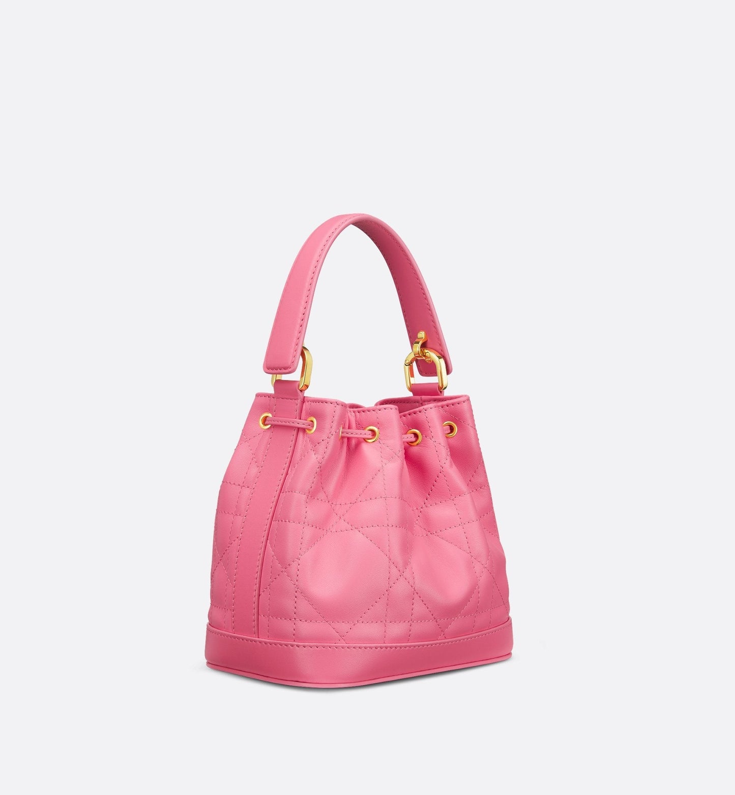 Luxury Dioriviera Small Luxury Dior Jolie Bucket Bag Candy Pink Macrocannage Lambskin