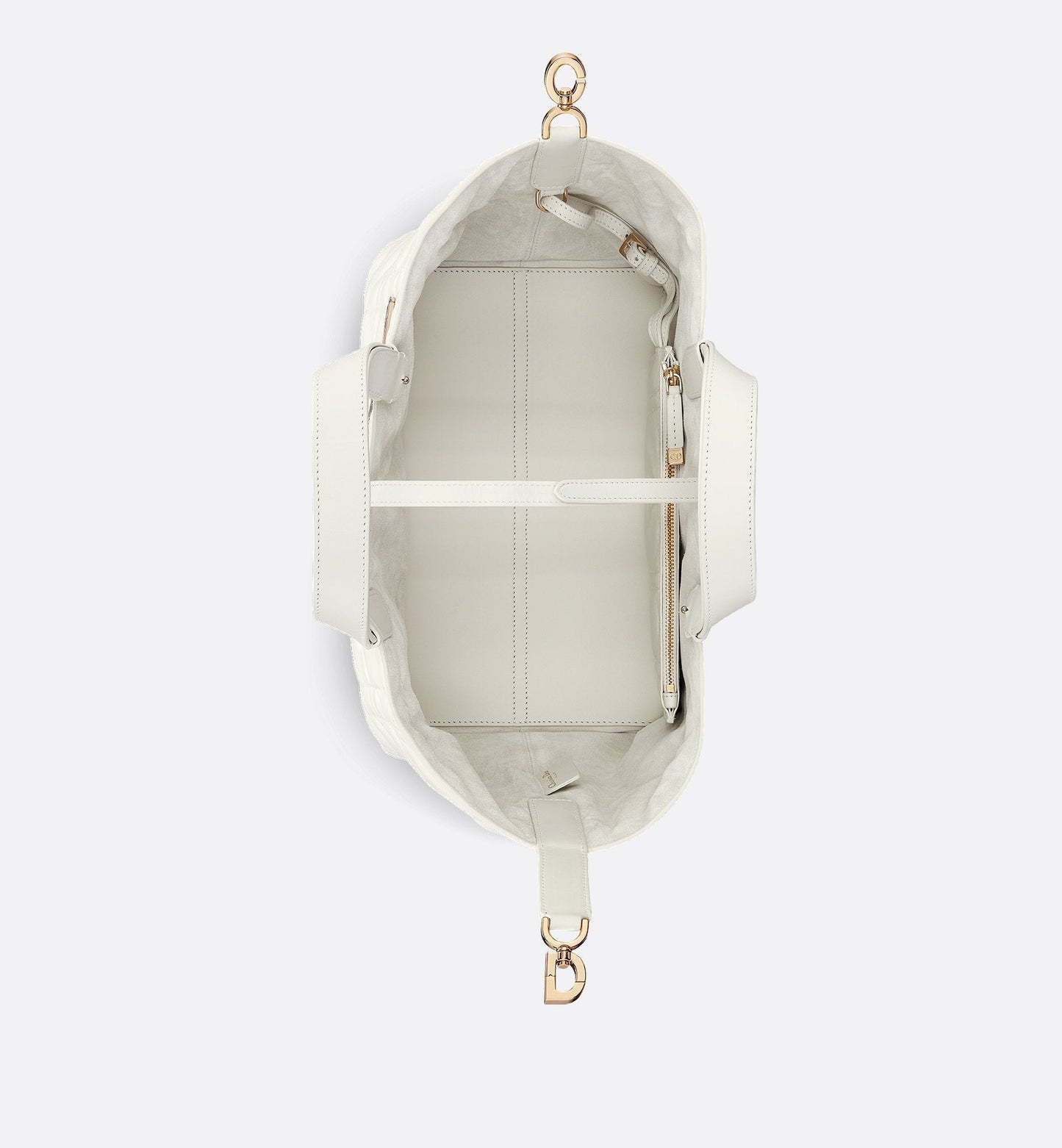 Medium Luxury Dior Toujours Bag Latte Macrocannage Calfskin
