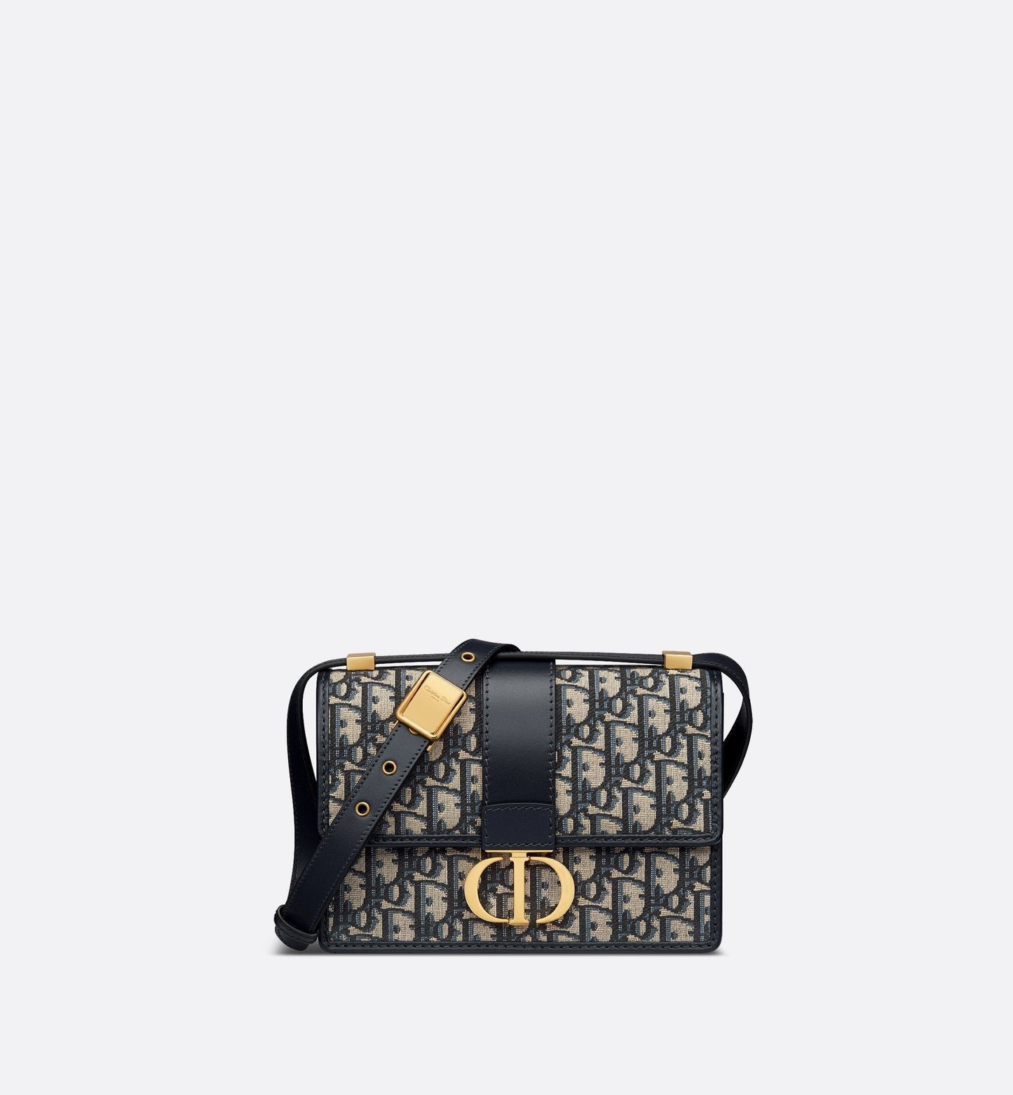 Small 30 Montaigne Bag Blue Luxury Dior Oblique Jacquard