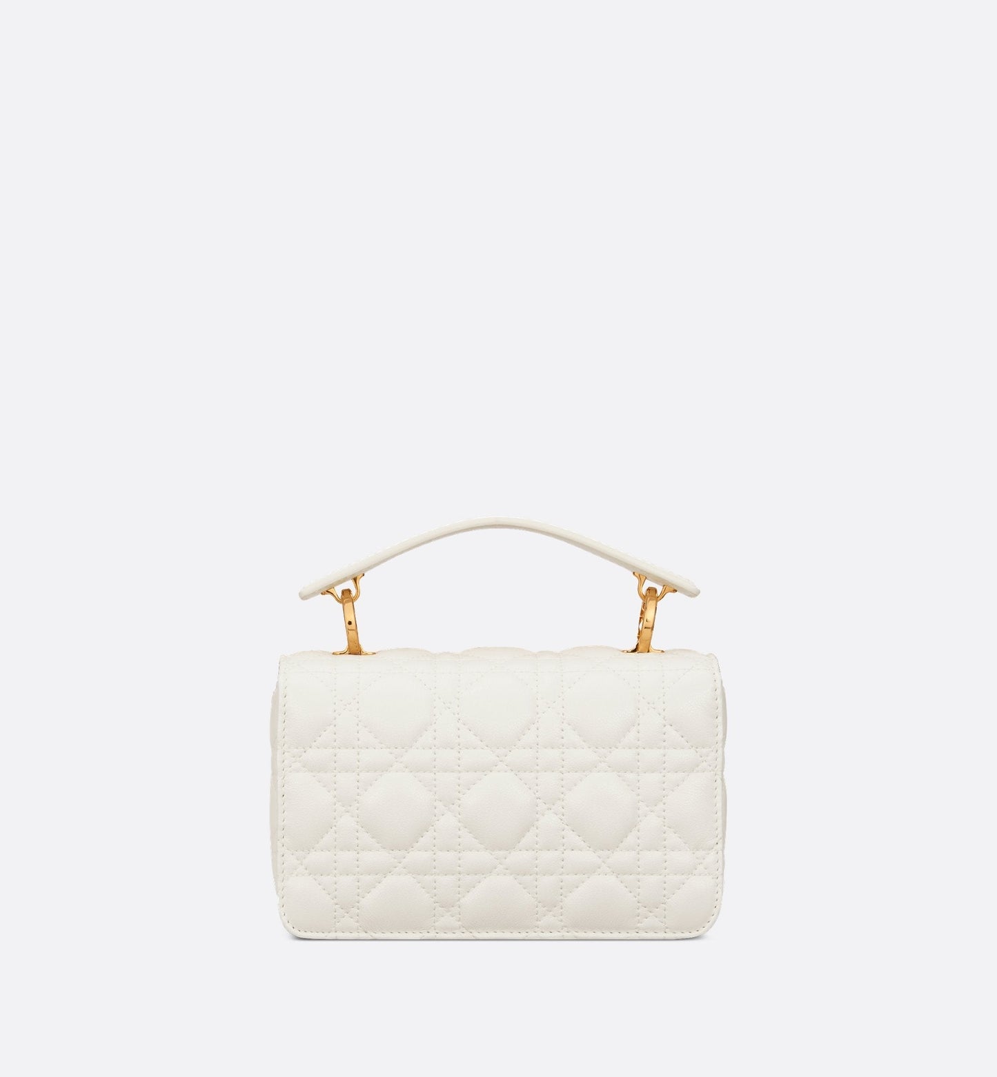 Mini Luxury Dior Jolie Top Handle Bag Latte Cannage Calfskin