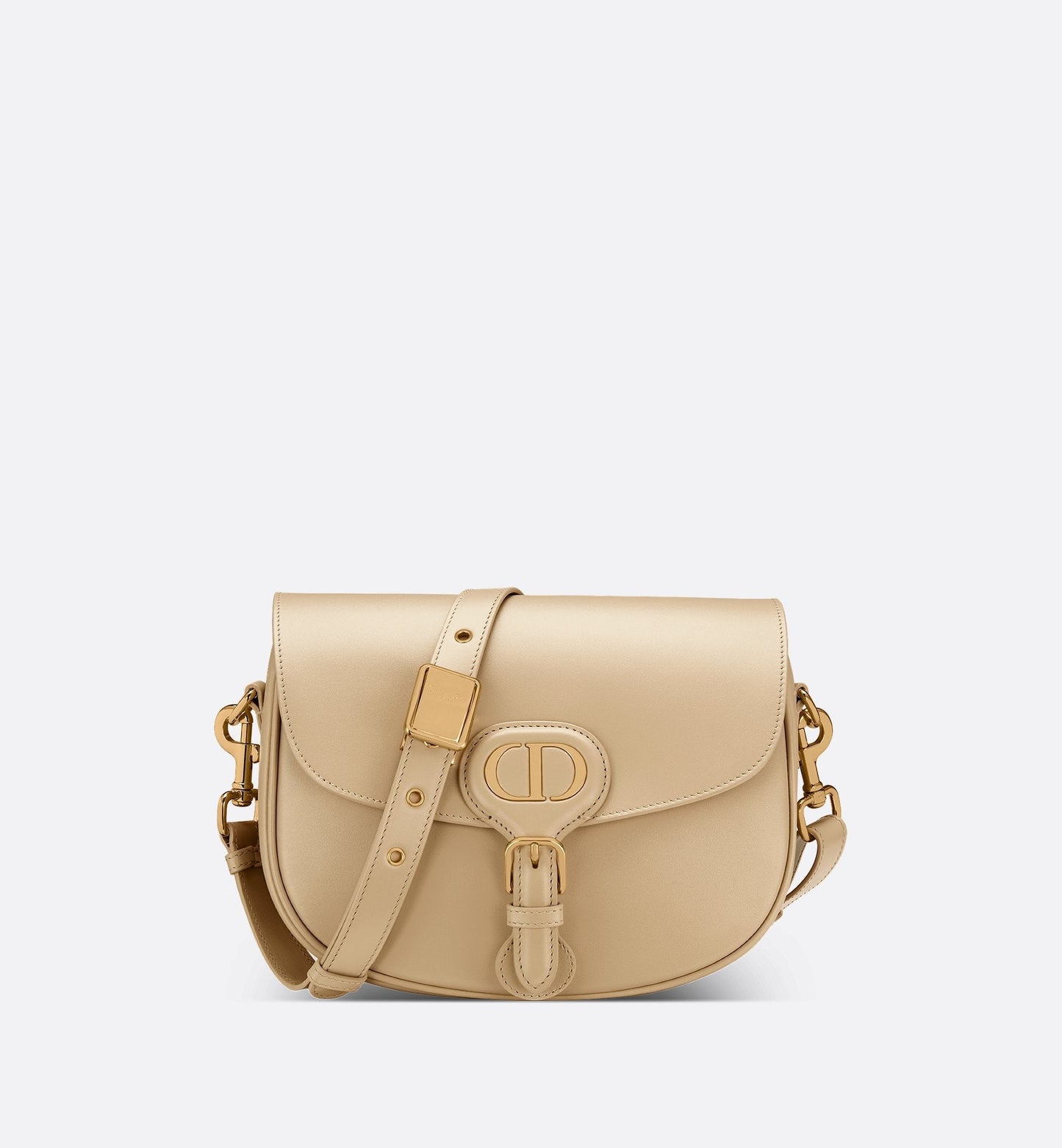 Medium Luxury Dior Bobby Bag Beige Box Calfskin